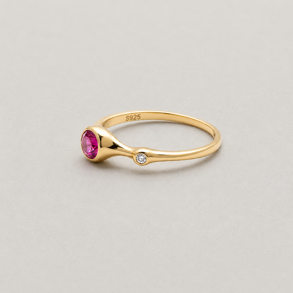 Modern Bezel Ring