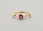 Bubble Bezel Ring