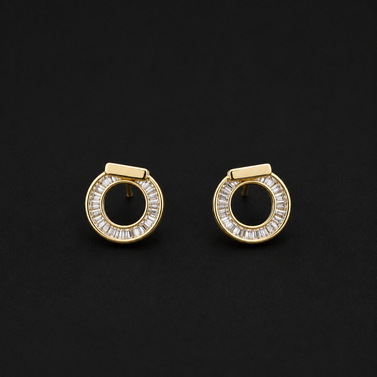 Golden Halo Studs