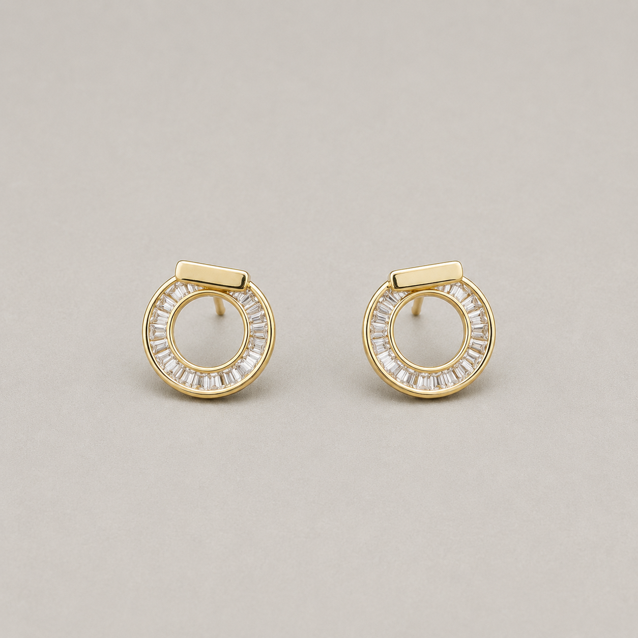 Golden Halo Studs