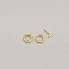 Golden Halo Studs