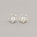 Pentagonal Floral Studs