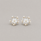 Pentagonal Floral Studs