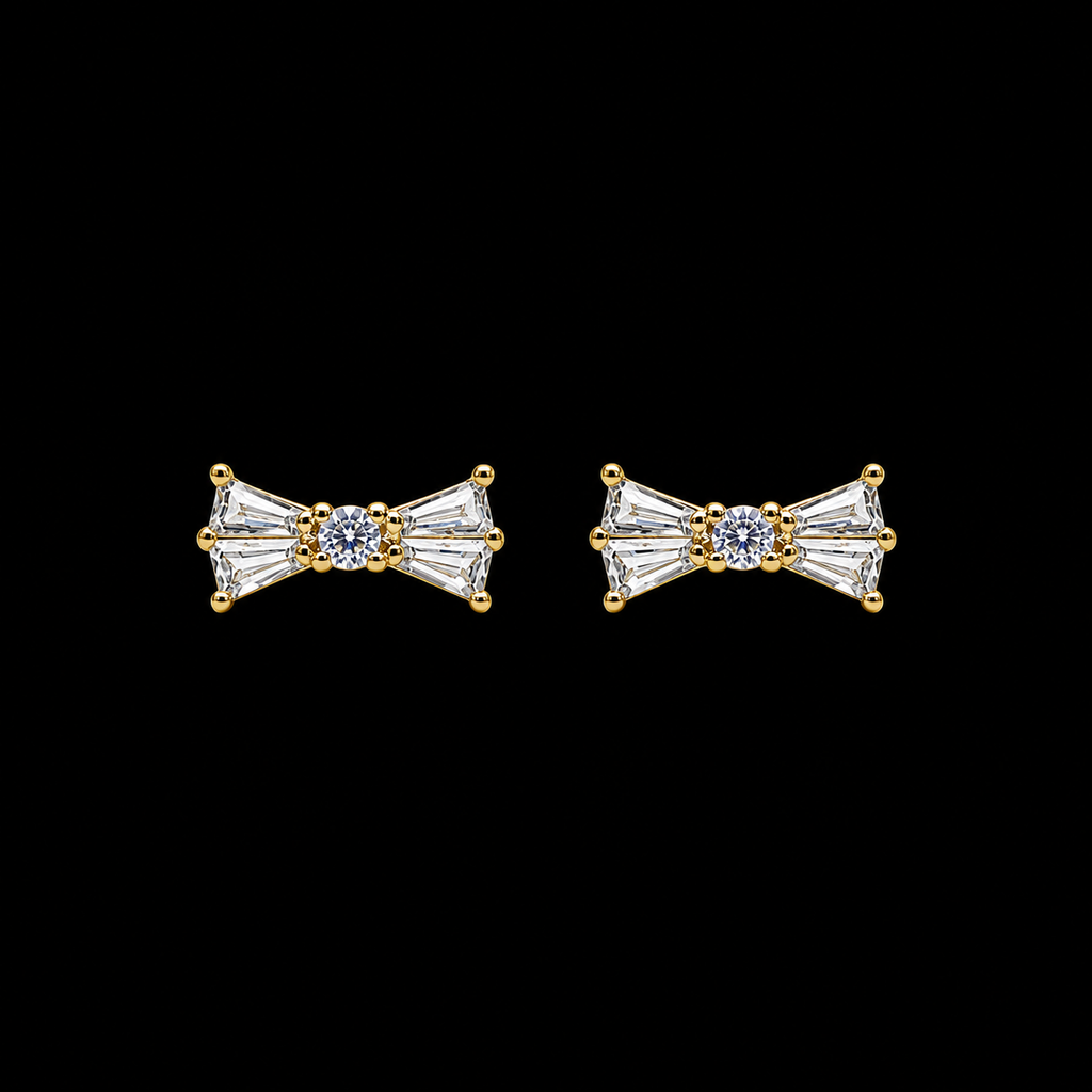 Crystal Bow Studs