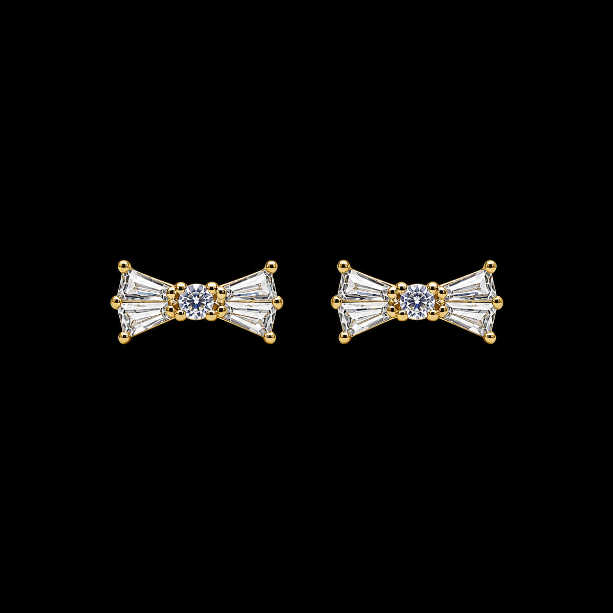 Crystal Bow Studs