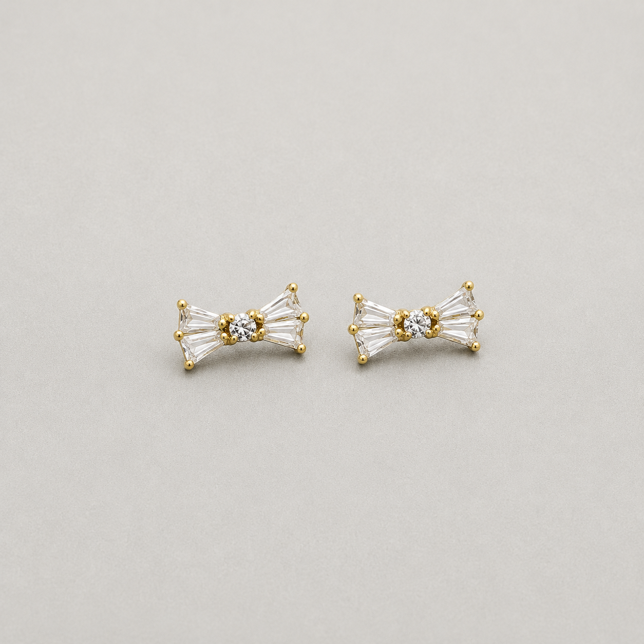 Crystal Bow Studs