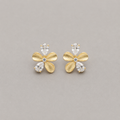Frosted Petal Flower Studs