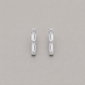 Elegant Geometric C-Hoop Studs