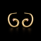 Open Spiral Hoop Earrings