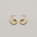 Open Spiral Hoop Earrings