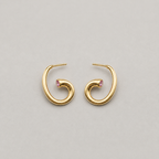 Open Spiral Hoop Earrings