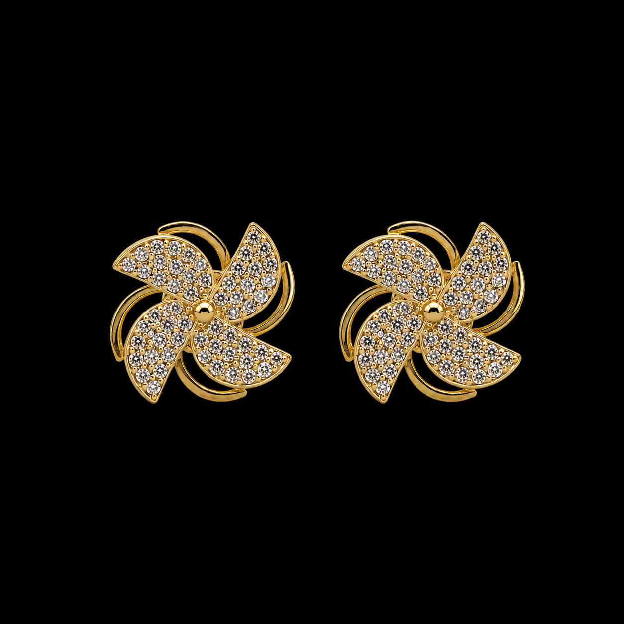 Rotating Pinwheel Studs
