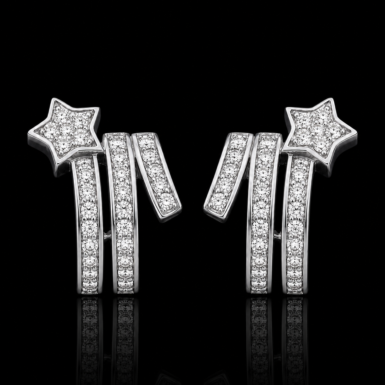 Shooting Star Stud Earrings