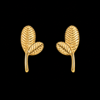 Double Leaf Stud Earrings
