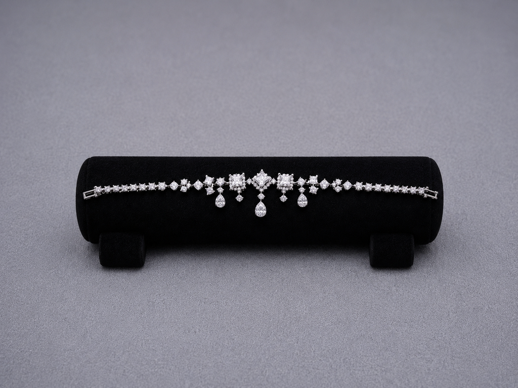 Radiant Square and Pear-Cut Crystals Set