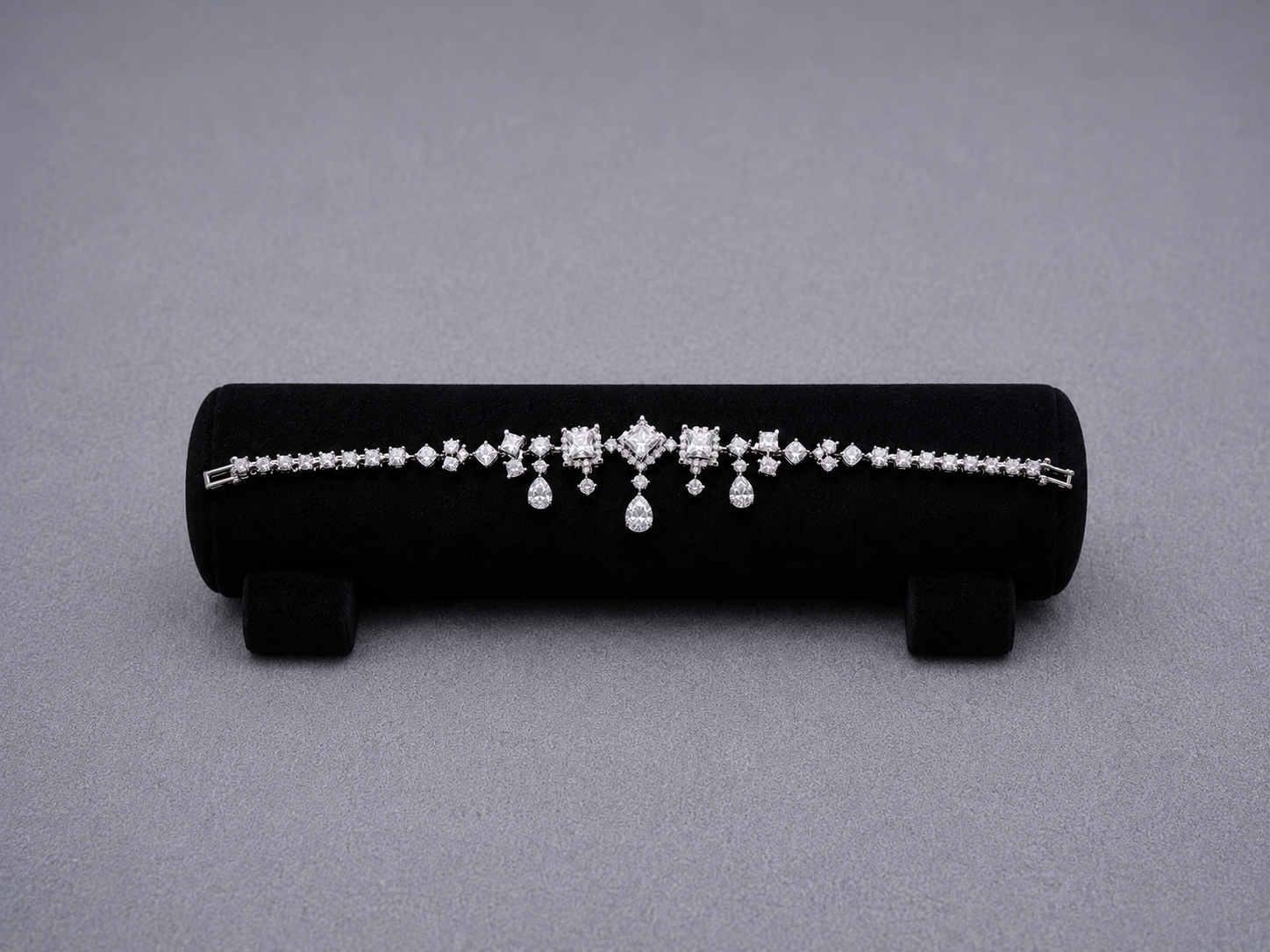Radiant Square and Pear-Cut Crystals Set