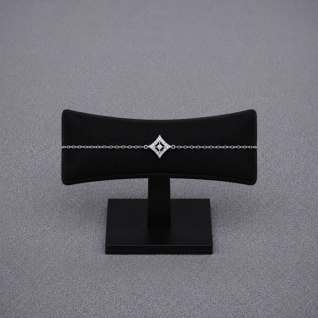 Geometric Rhombus Cut-Out Jewelry Set