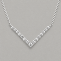 V-Shaped Moissanite 925 Necklace