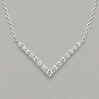 V-Shaped Moissanite 925 Necklace