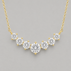 Sterling Silver Graduated Seven-Stone Necklace