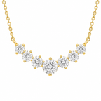 Sterling Silver Graduated Seven-Stone Necklace