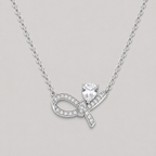 Pavé Bow Moissanite Necklace