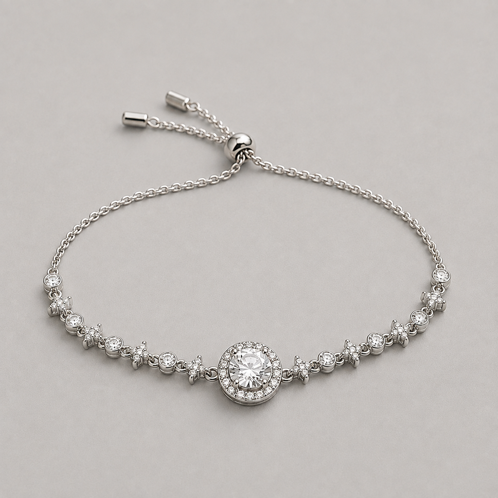Celestial Halo Tennis Bracelet