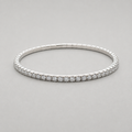 Classic Silver Crystal Line Bracelet