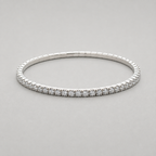 Classic Silver Crystal Line Bracelet
