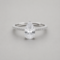 Elegant Pear-Cut Solitaire Band
