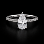 Elegant Pear-Cut Solitaire Band