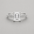 Modern Tapered Emerald-Cut Ring