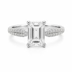 Modern Tapered Emerald-Cut Ring