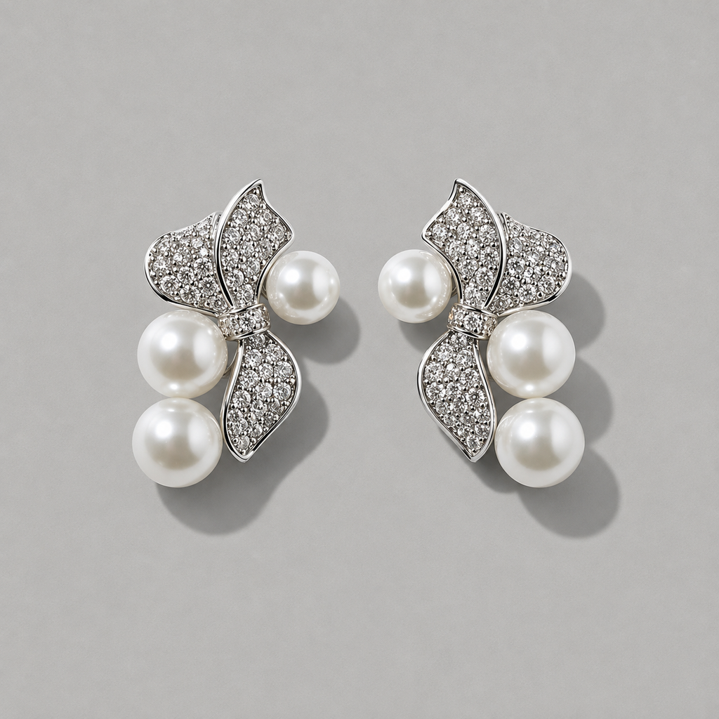 Modern Cream Pearl Petal Drops