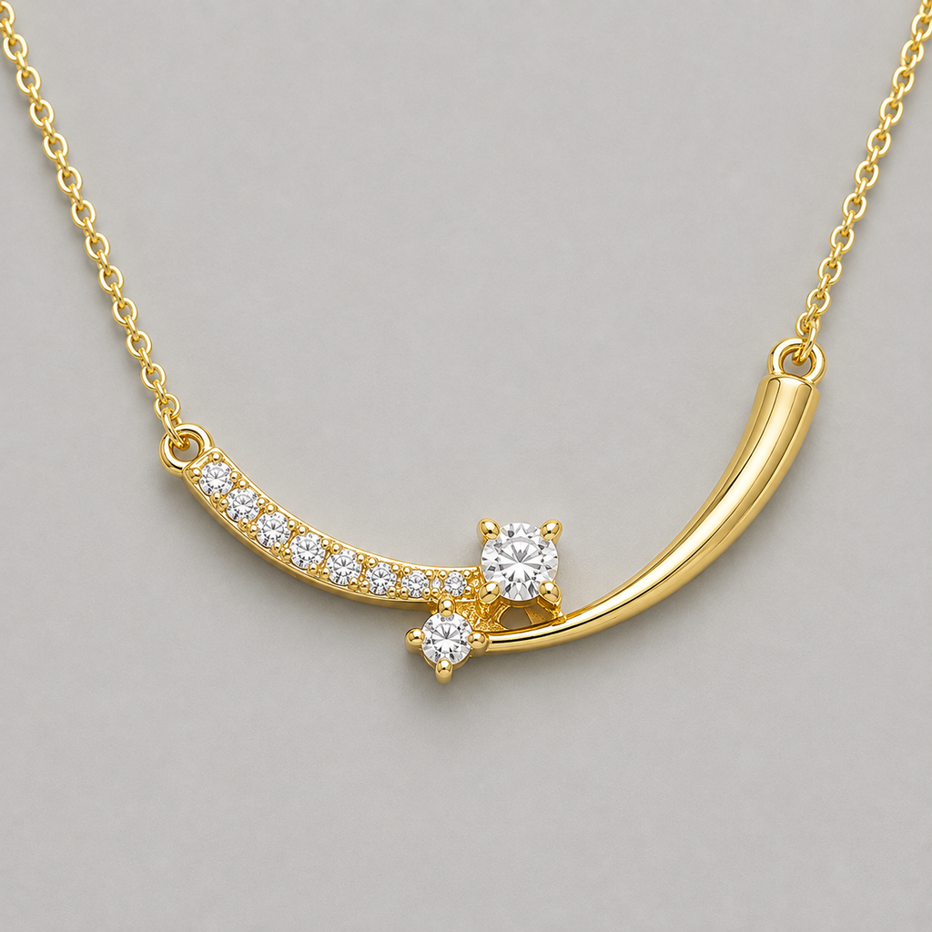 Shimmering Brilliant-Cut Star Pendant