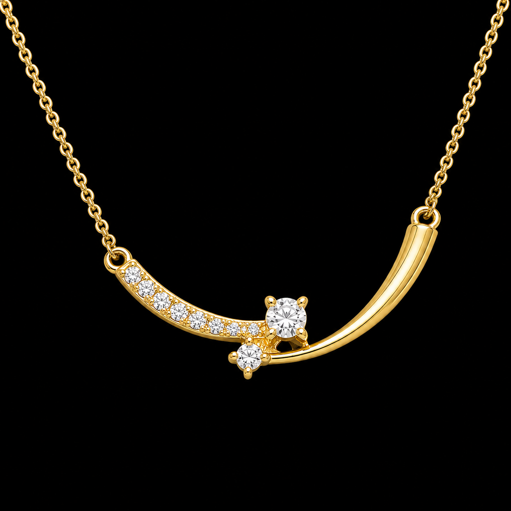 Shimmering Brilliant-Cut Star Pendant