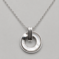 Round Circle Pendant Necklace for Women