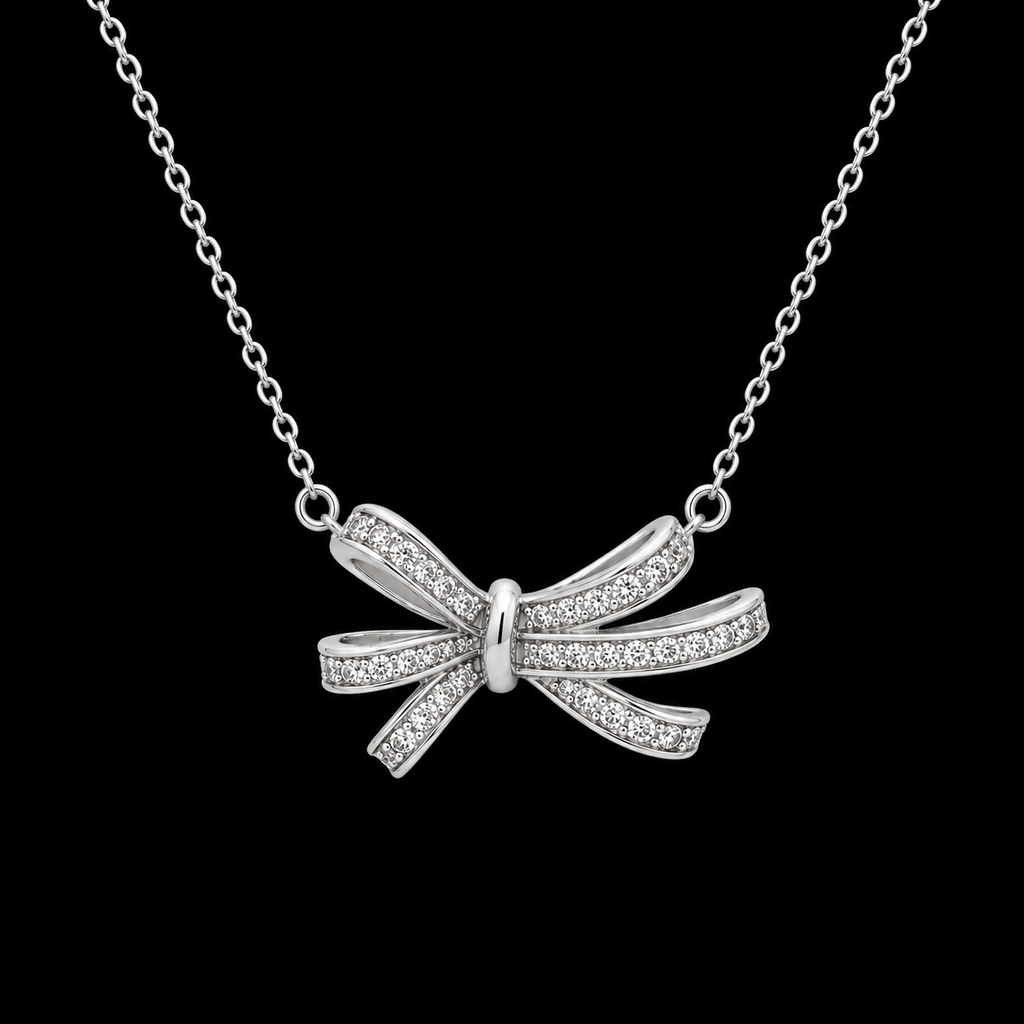 Gold-Plated Multi-Loop Bow Necklace