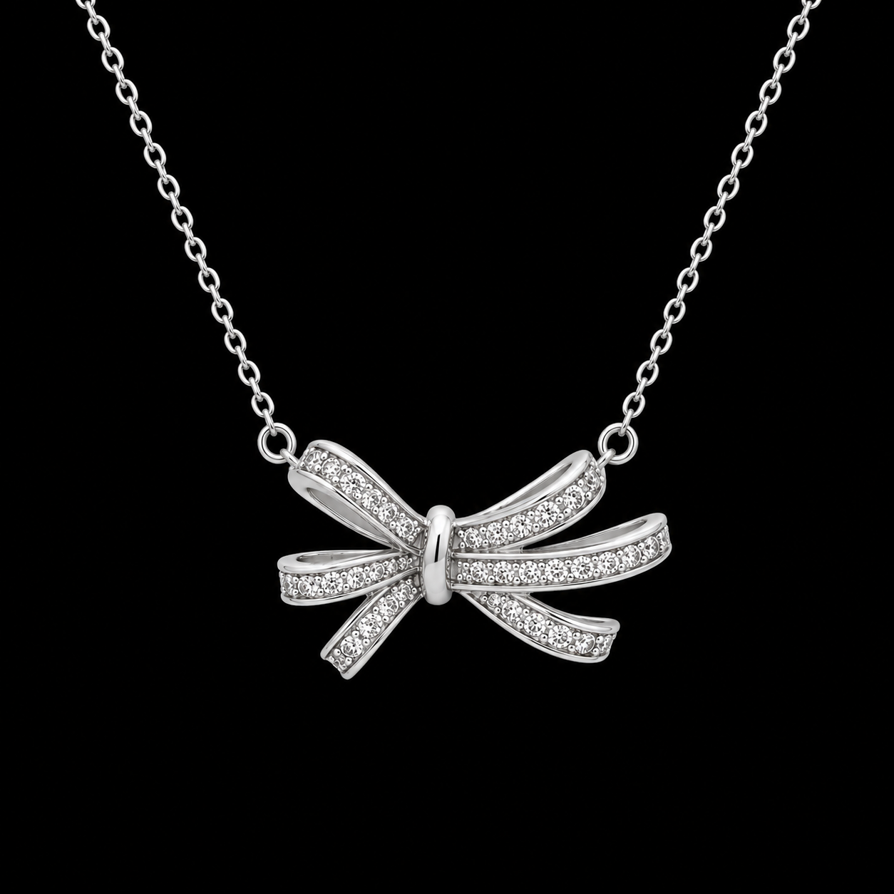 Gold-Plated Multi-Loop Bow Necklace