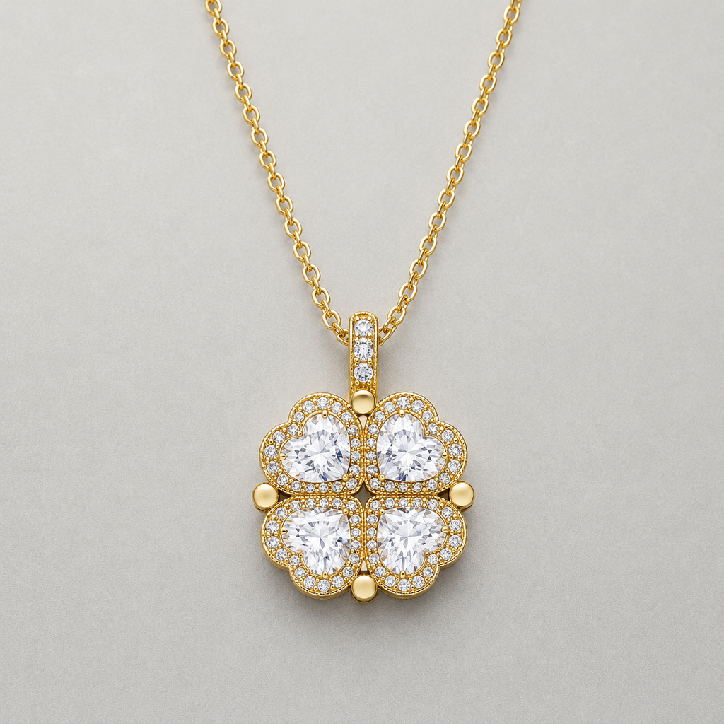 Reversible Clover Pendant Necklace