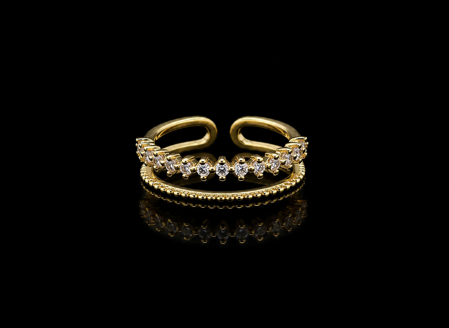 Adjustable Double-Layer Copper Ring