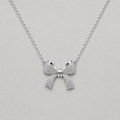 Sophisticated Pavé Ribbon Pendant