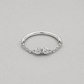 Sterling Silver Ribbon Bow Ring