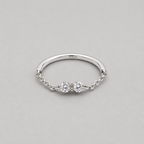 Sterling Silver Ribbon Bow Ring