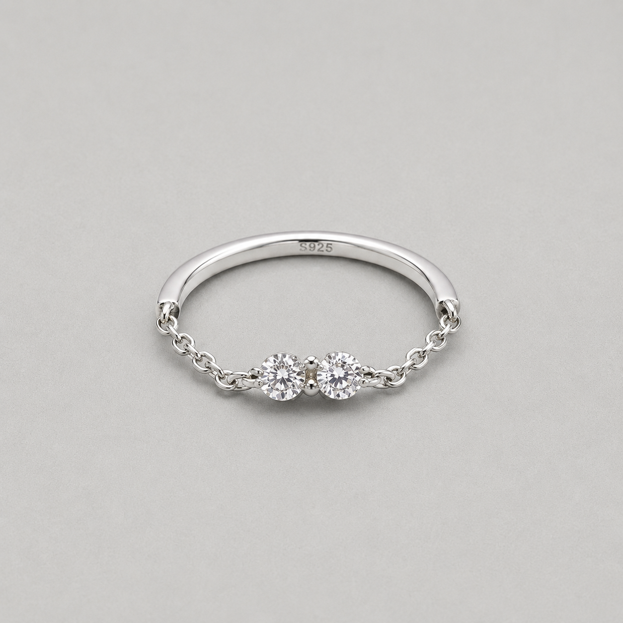 Sterling Silver Ribbon Bow Ring