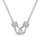 Gold-Plated Horsebit Hook Necklace