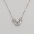 Gold-Plated Horsebit Hook Necklace