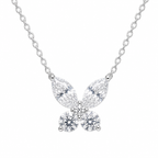 Radiant Silver-Toned Butterfly Necklace