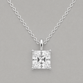 Elegant 925 Silver Moissanite Solitaire Pendant