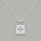 Elegant 925 Silver Moissanite Solitaire Pendant